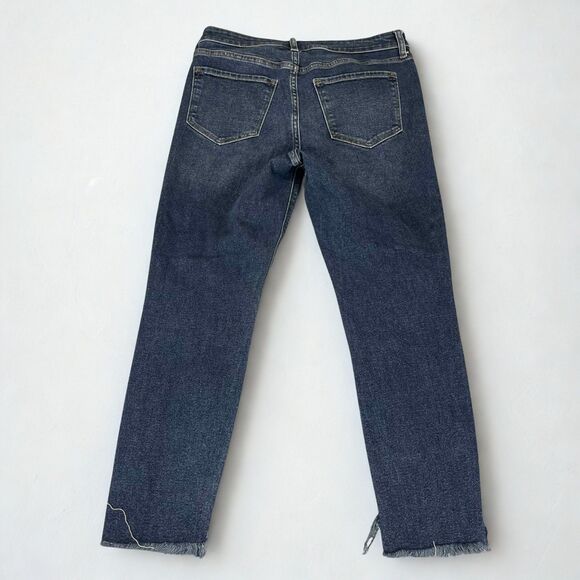 Old Navy Rockstar Jeans Women 10 Blue High Rise Super Skinny Distressed Denim - Picture 2 of 8